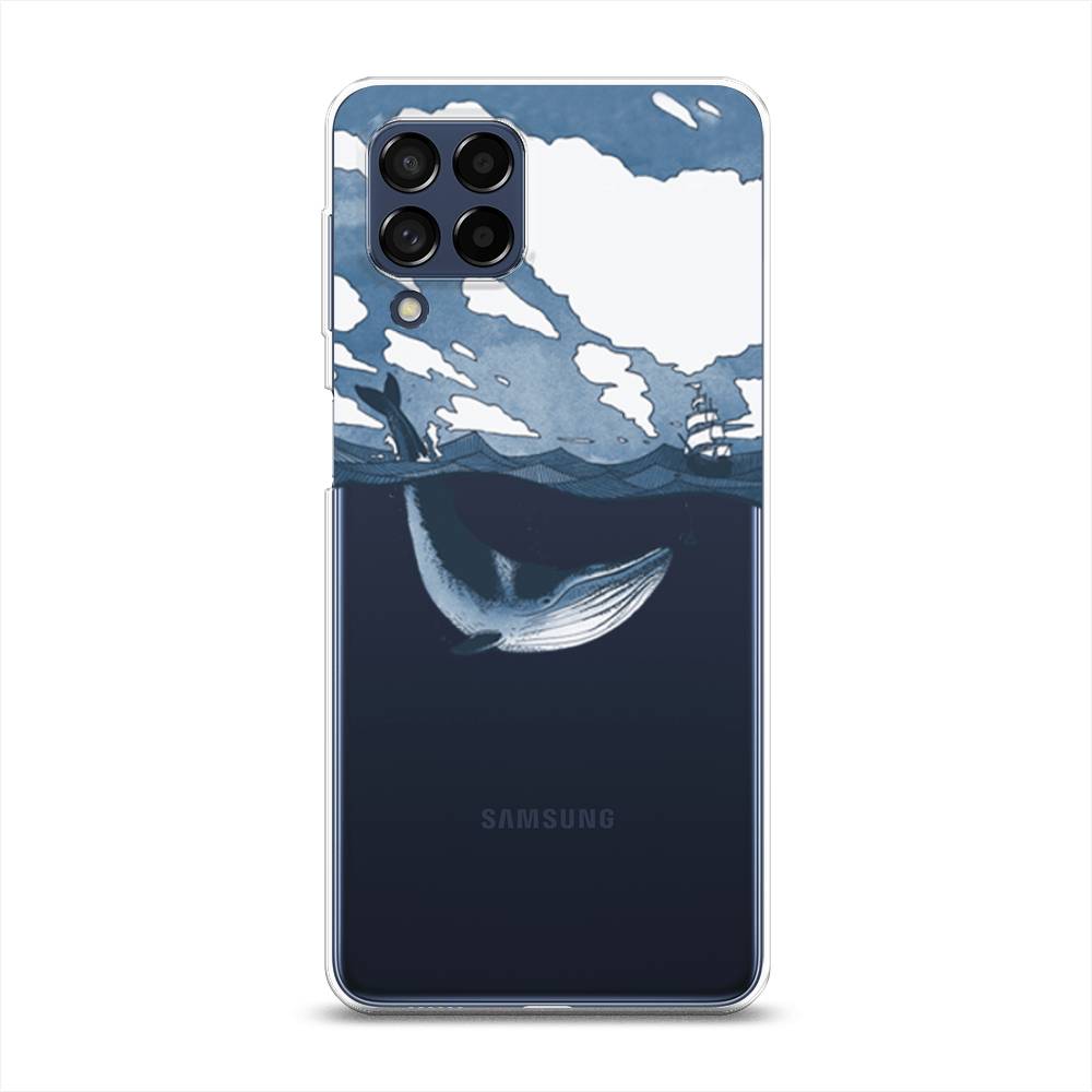 

Чехол на Samsung Galaxy M53 "Большой кит", Синий, 2105850-1
