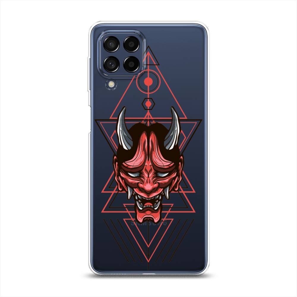 

Чехол на Samsung Galaxy M53 "Hanya Oni mask", Серый;красный;черный, 2105850-4