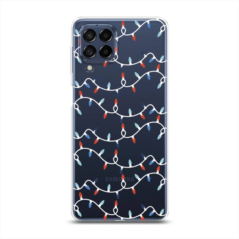 

Чехол на Samsung Galaxy M53 "Разноцветная гирлянда", Белый;красный;синий, 2105850-5