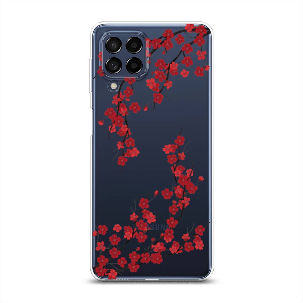 

Чехол на Samsung Galaxy M53 "Красная сакура", Красный;черный, 2105850-2