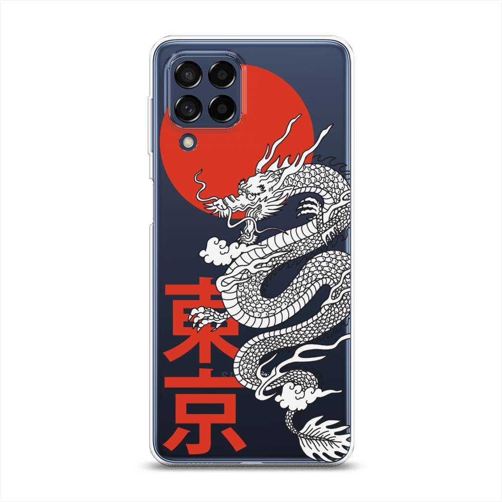 

Чехол на Samsung Galaxy M53 "Китайский дракон", Черный;красный;белый, 2105850-1
