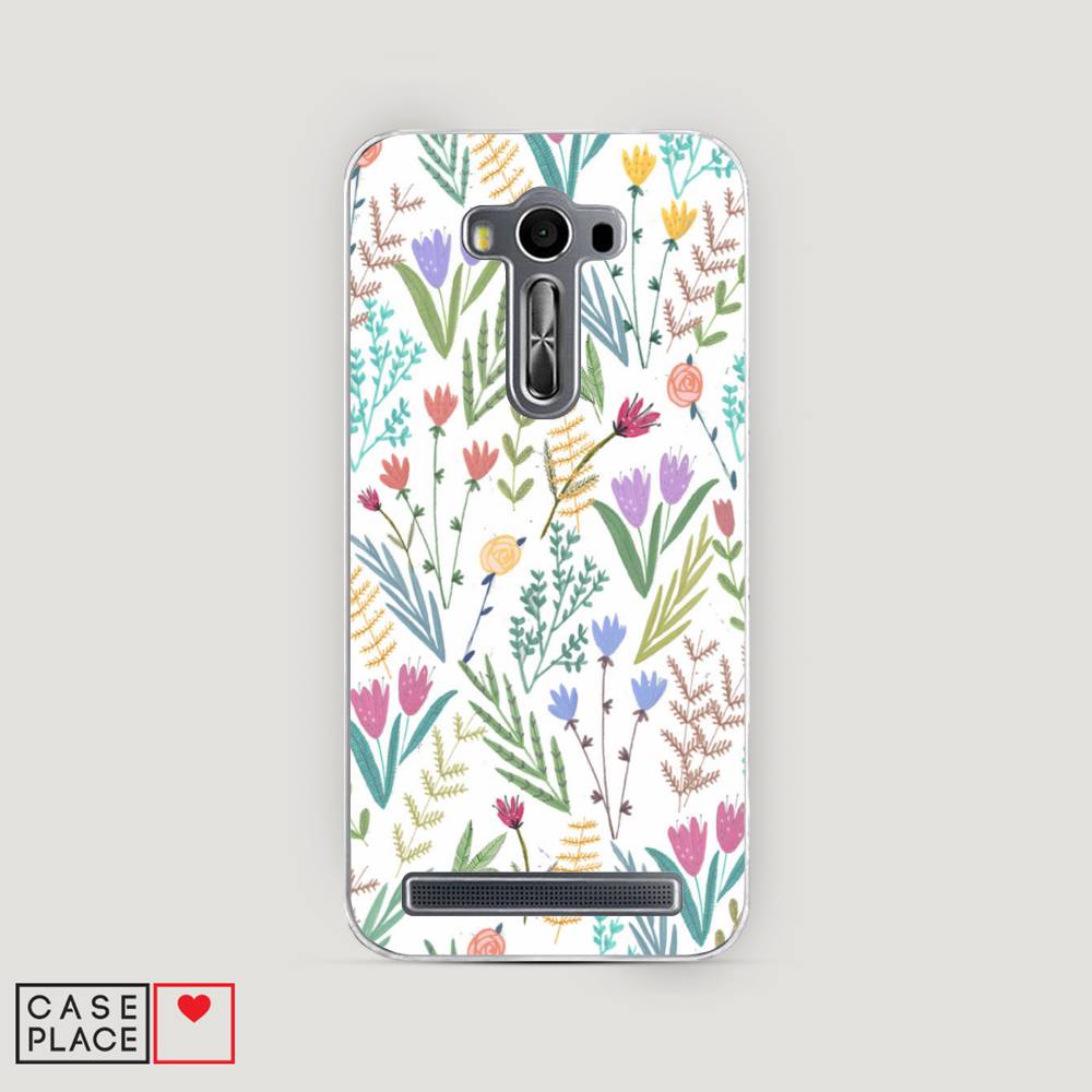 фото Чехол awog "полевые цветы рисунок" для asus zenfone 2 laser ze550/551kl