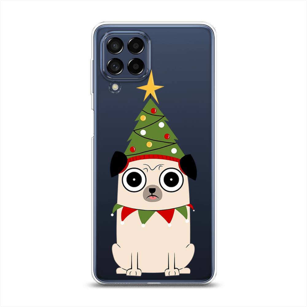 

Чехол на Samsung Galaxy M53 "Собачка с ёлочкой", Бежевый;красный;зеленый, 2105850-1