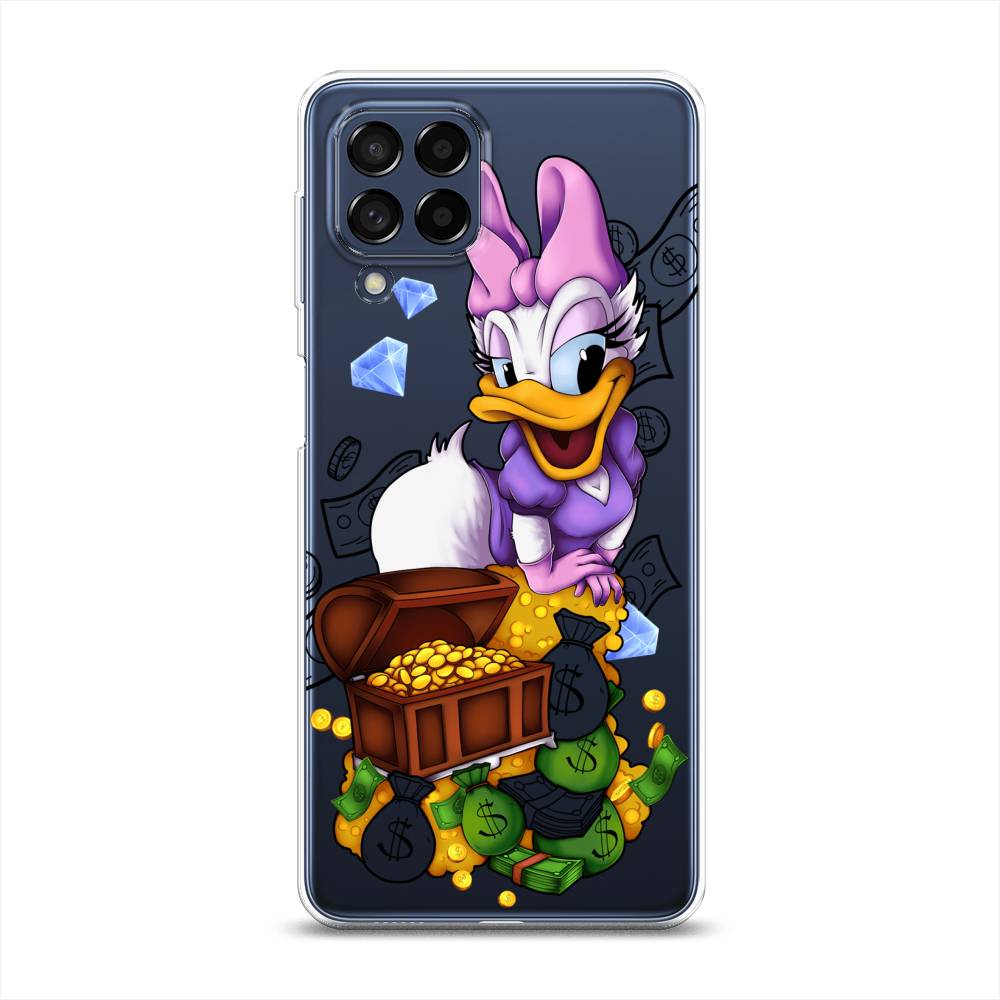 

Чехол на Samsung Galaxy M53 "Rich Daisy Duck", Коричневый;белый;фиолетовый, 2105850-6