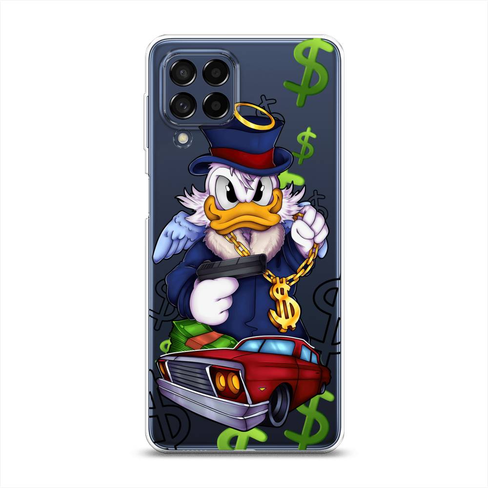 

Чехол на Samsung Galaxy M53 "Scrooge McDuck with a Gold Chain", Красный;синий;белый, 2105850-6