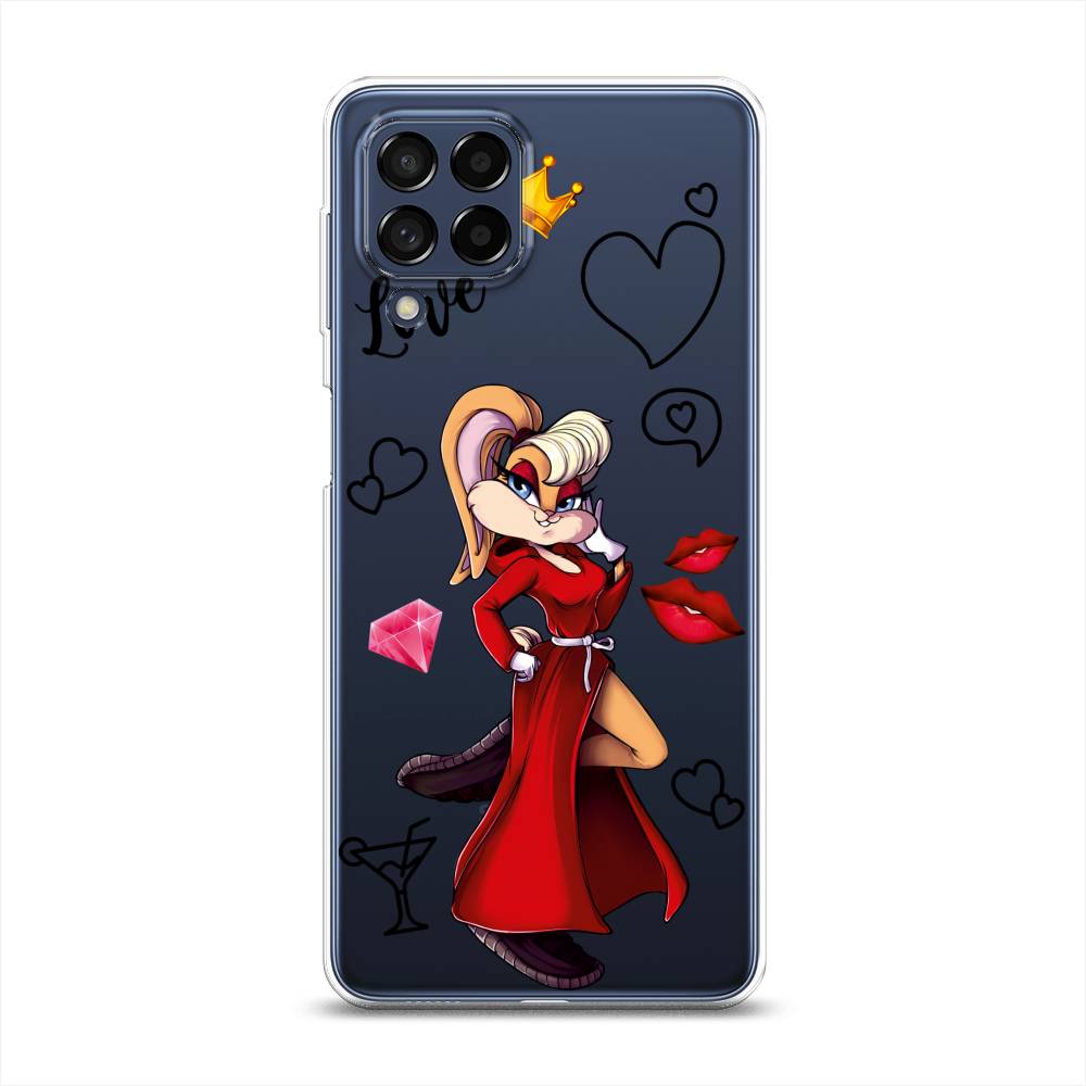 

Чехол на Samsung Galaxy M53 "Rich Lola Bunny", Красный;бежевый;оранжевый, 2105850-6