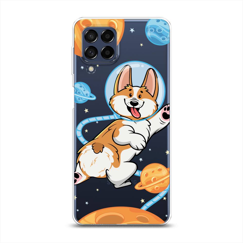 

Чехол на Samsung Galaxy M53 "Корги-космонавт", Голубой;бежевый;белый, 2105850-1