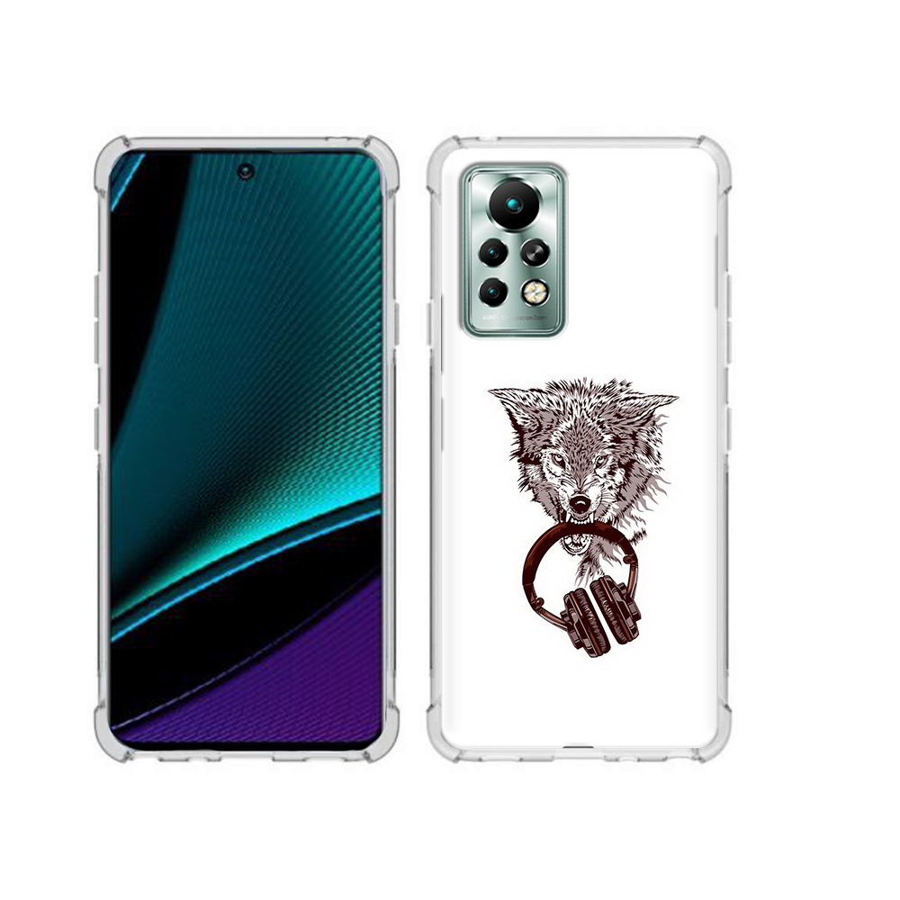 

Чехол MyPads Tocco для Infinix Note 11 Pro дикий волк, Прозрачный, Tocco