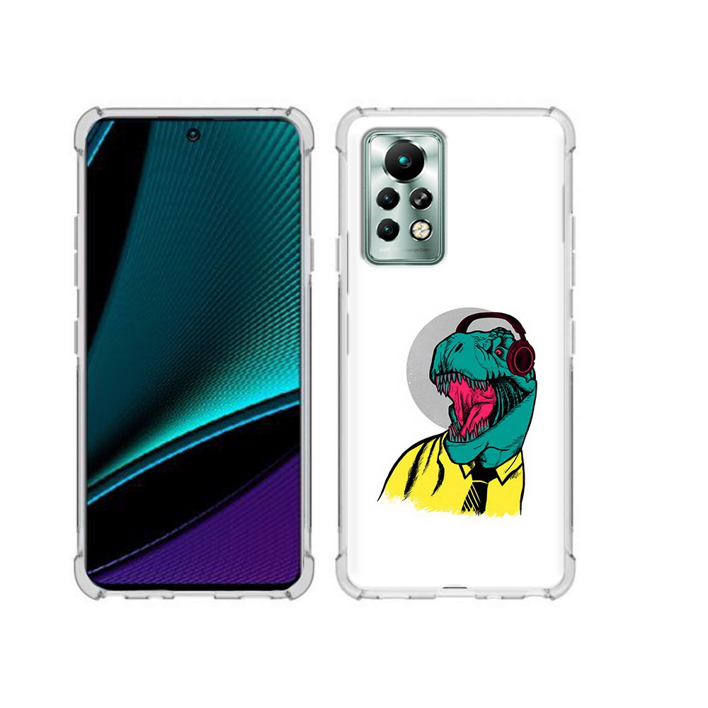 

Чехол MyPads Tocco для Infinix Note 11 Pro дино, Прозрачный, Tocco