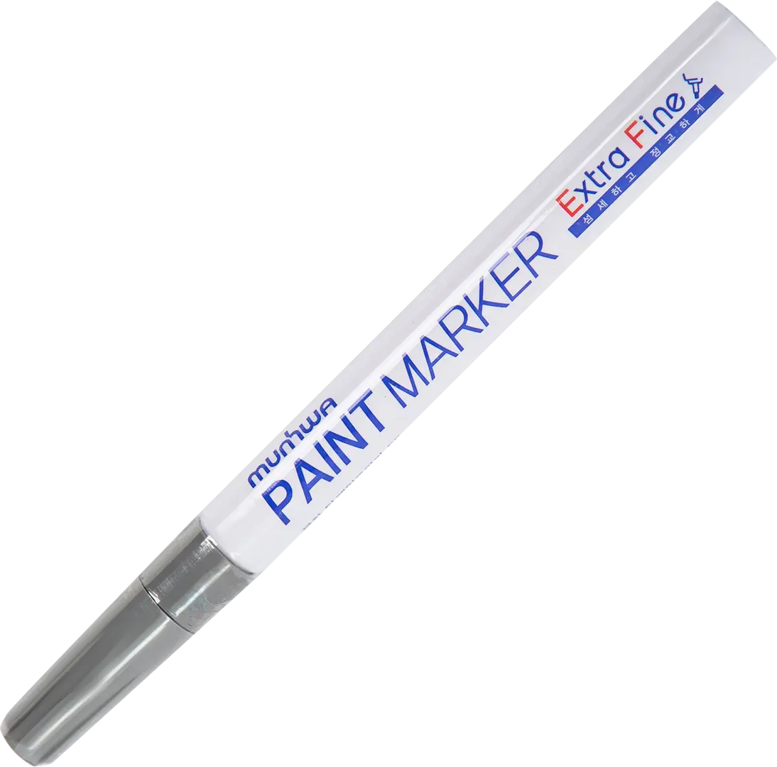 Маркер-краска Munhwa Extra серебро 1 мм круглый специальный маркер для шин и резины мелодия а