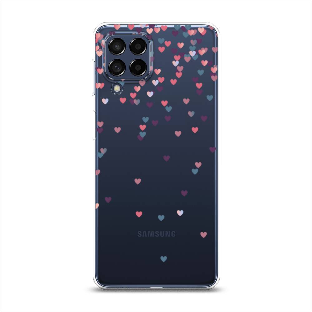 

Чехол на Samsung Galaxy M53 "Посыпка сердечки", Розовый;фиолетовый, 2105850-3