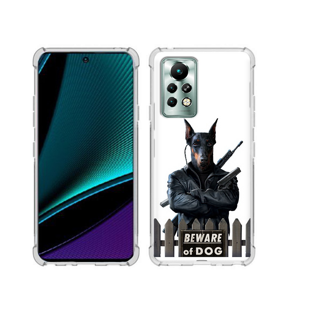 

Чехол MyPads Tocco для Infinix Note 11 Pro доберман, Прозрачный, Tocco