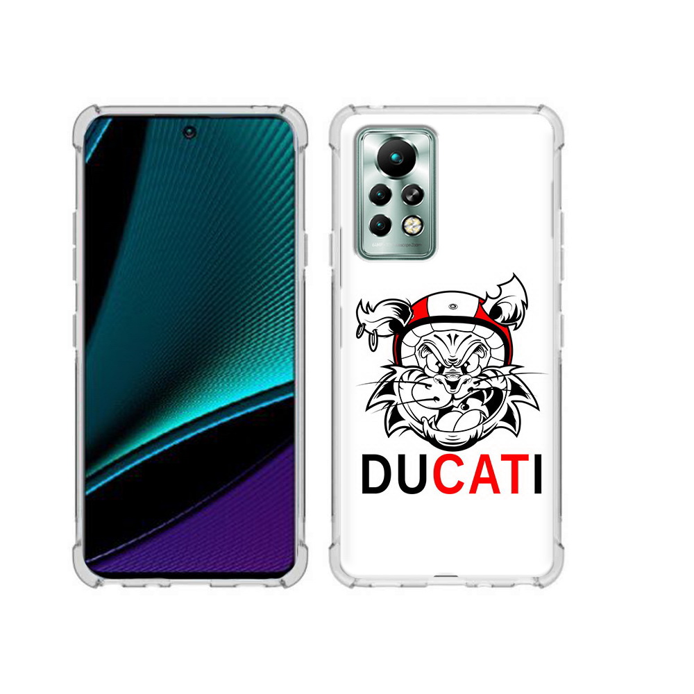 

Чехол MyPads Tocco для Infinix Note 11 Pro дукати, Прозрачный, Tocco