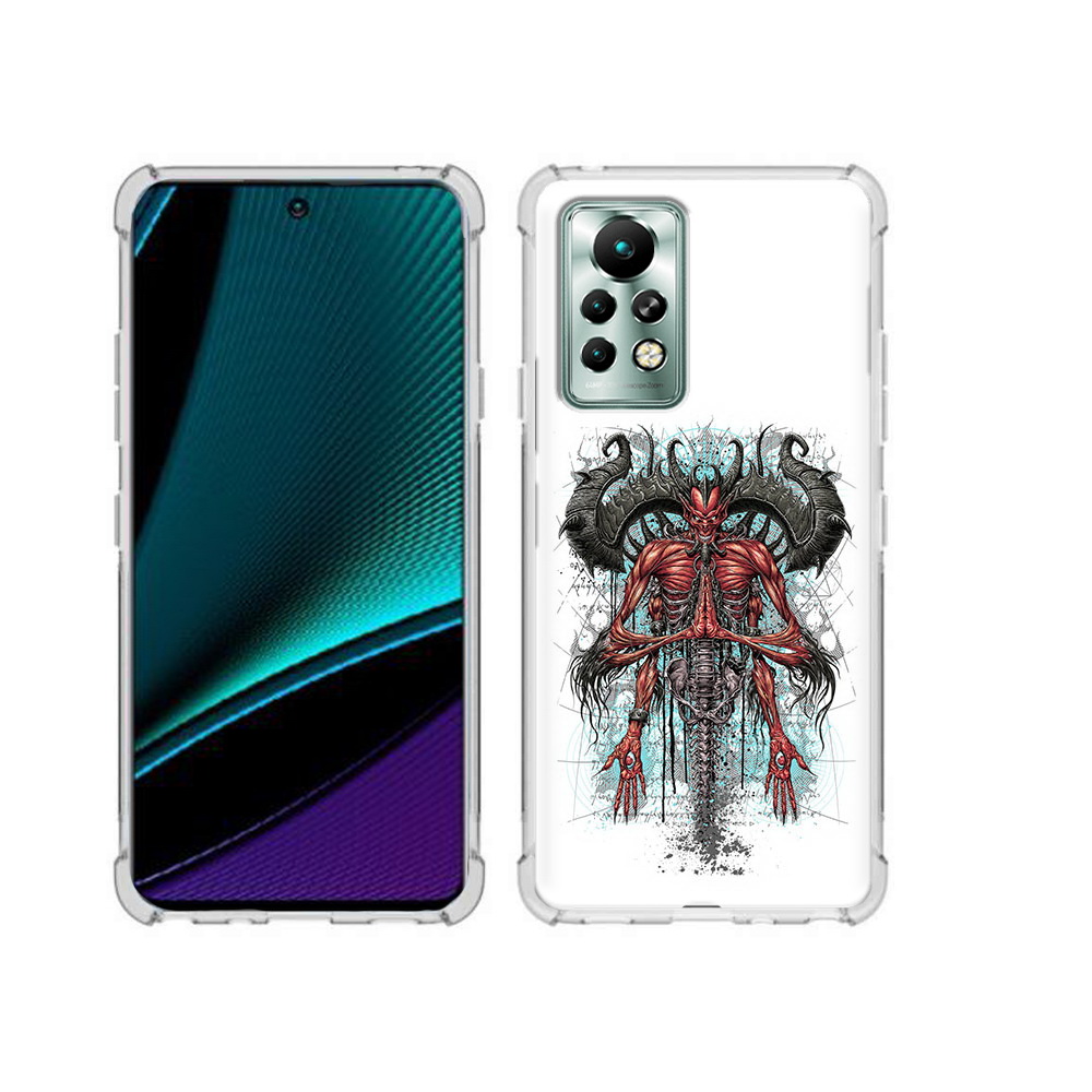 

Чехол MyPads Tocco для Infinix Note 11 Pro дьявол, Прозрачный, Tocco