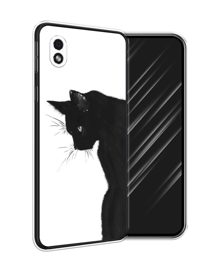 

Чехол Awog на Samsung Galaxy A01 Core / Самсунг A01 Core "Black cat", Черный;белый, 2101250-1