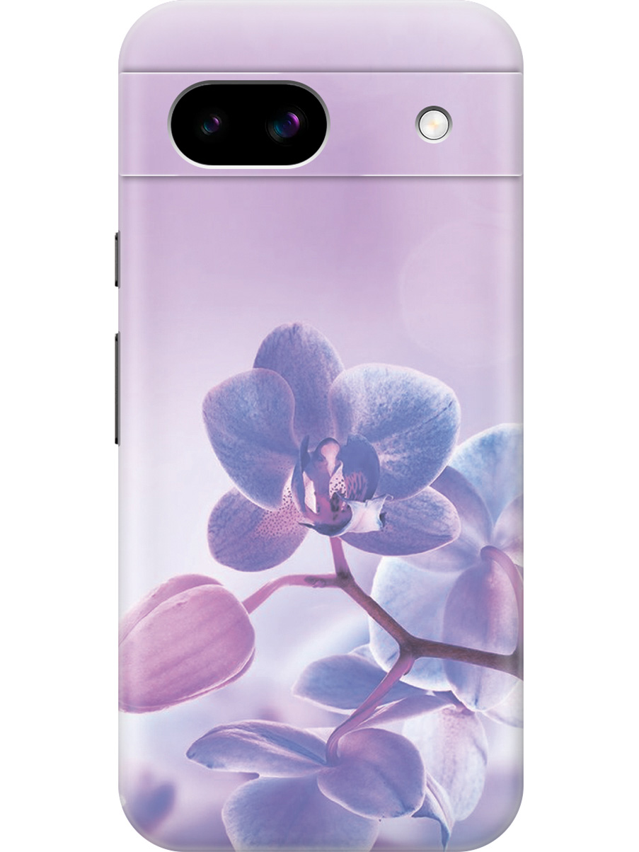 

Силиконовый чехол на Google Pixel 8a с принтом "Лиловые орхидеи", Прозрачный;голубой;фиолетовый, 784809123