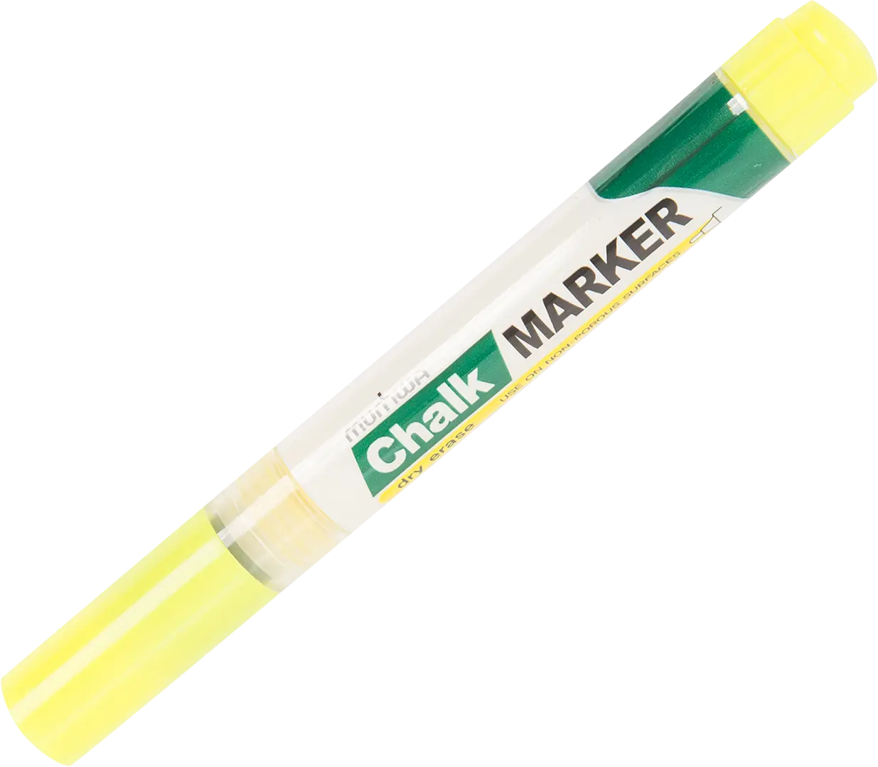 Маркер меловой Munhwa желтый 3 мм маркер на водной основе с магнитом и губкой красный