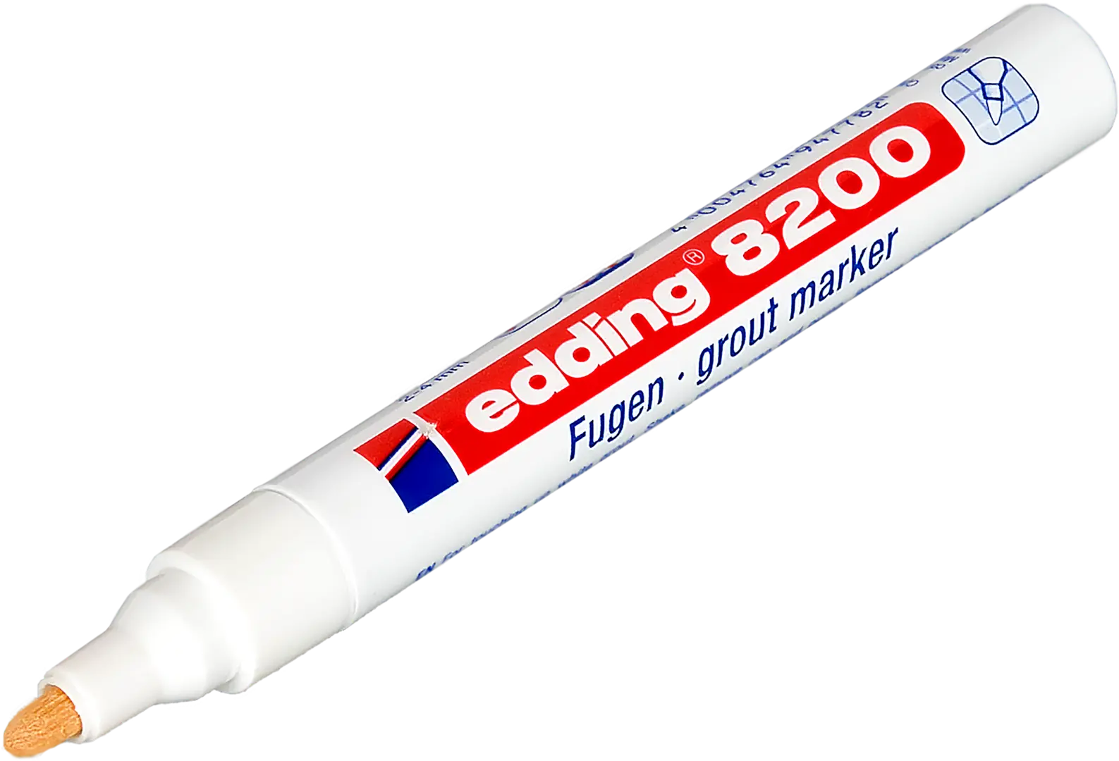 Маркер для плиточных швов белый 4 мм Edding 8200-1B маркер для затирки плиточных швов edding e 8200 2 4мм белый алюминий 1шт e 8200 49