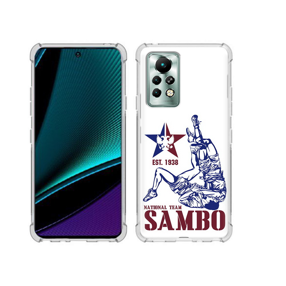 

Чехол MyPads Tocco для Infinix Note 11 Pro единоборства самбо, Прозрачный, Tocco