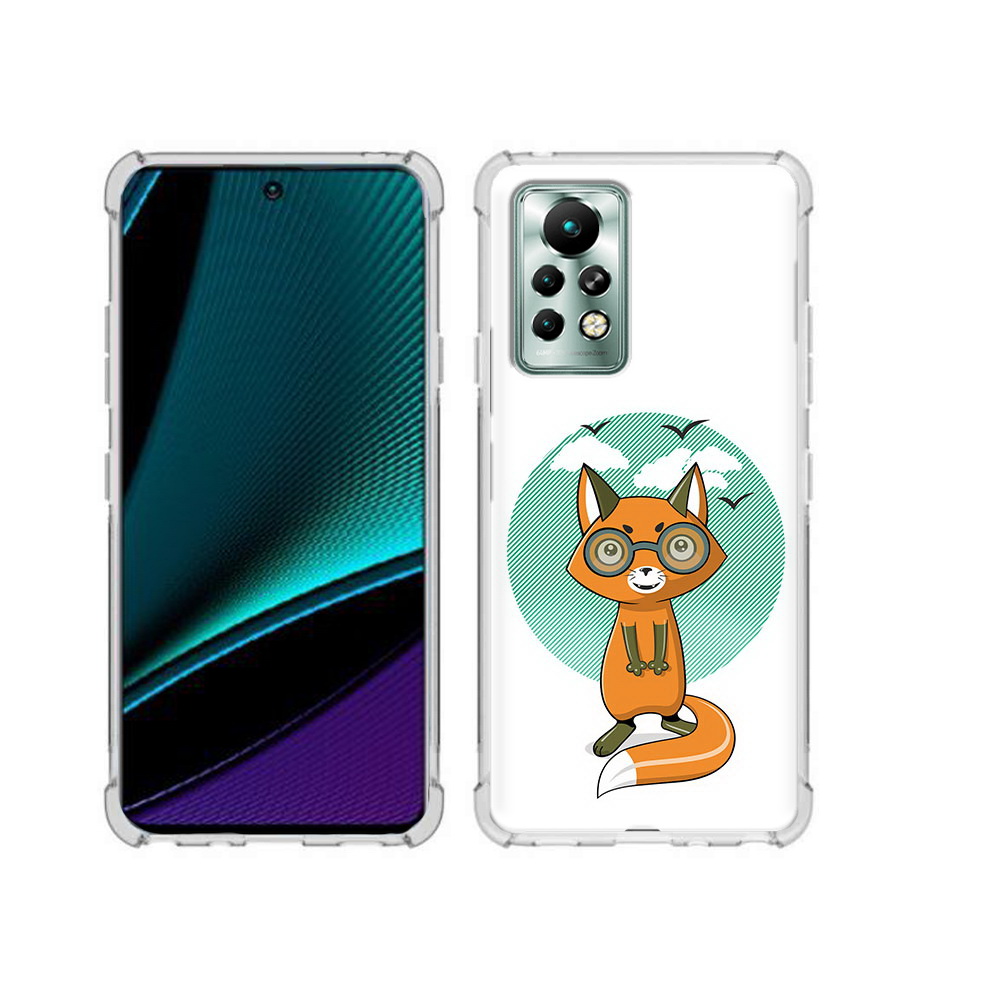

Чехол MyPads Tocco для Infinix Note 11 Pro задумчивая лиса, Прозрачный, Tocco