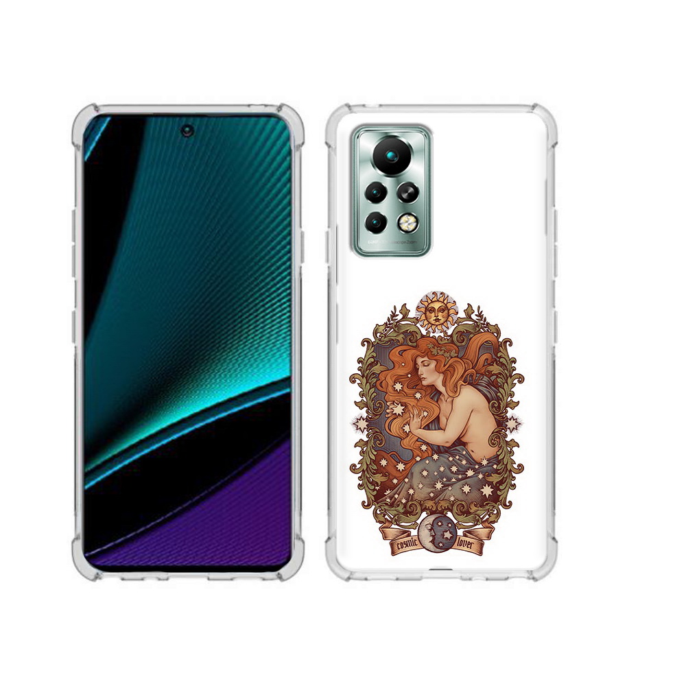 

Чехол MyPads Tocco для Infinix Note 11 Pro звездная девушка абстракция, Прозрачный, Tocco
