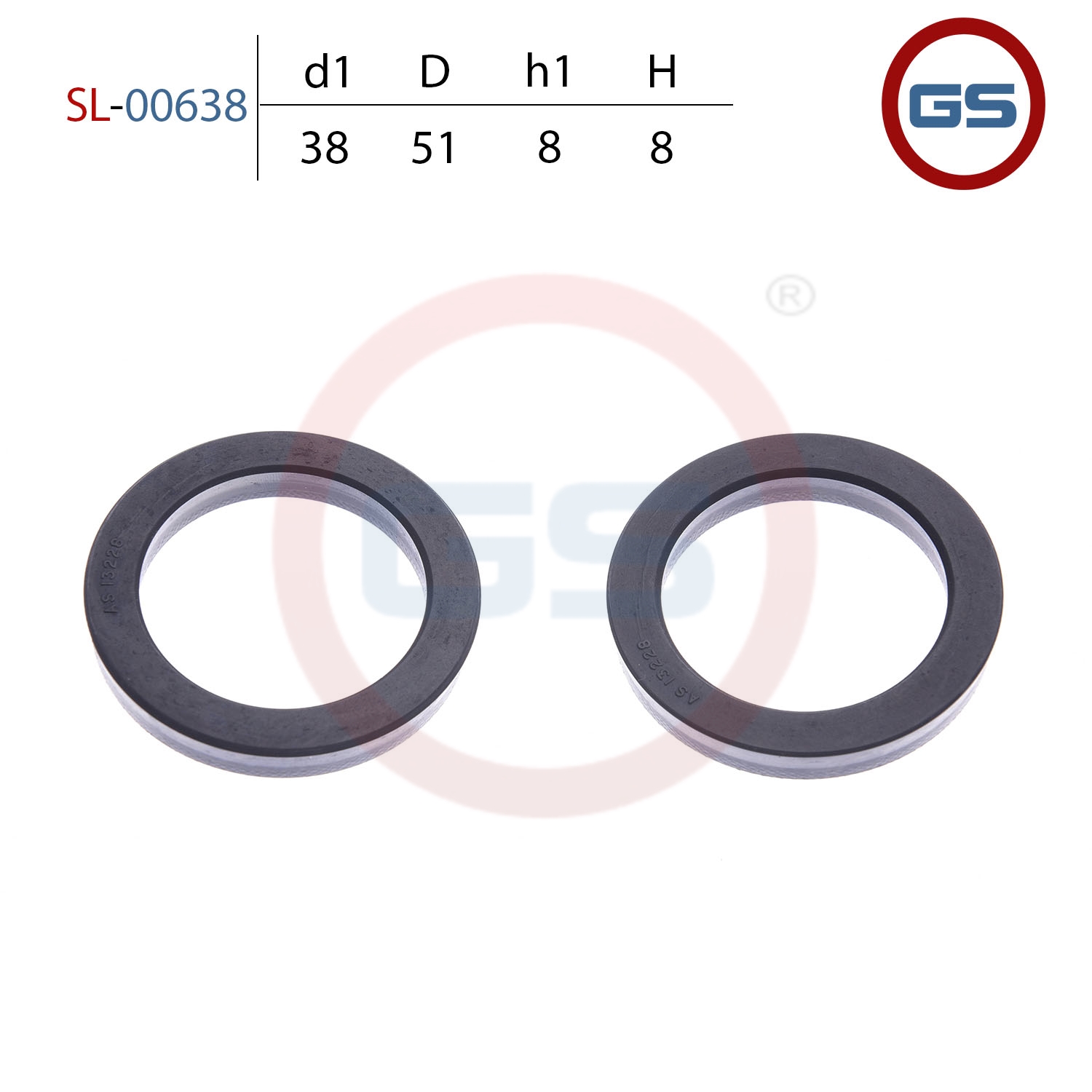 

Сальник рулевой рейки 38*51*8 (12) GS SL-00638