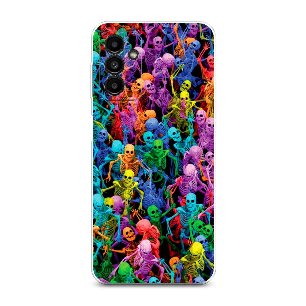 

Чехол на Samsung Galaxy A04s "Вечеринка скелетов", Фиолетовый;желтый;оранжевый, 2106450-6