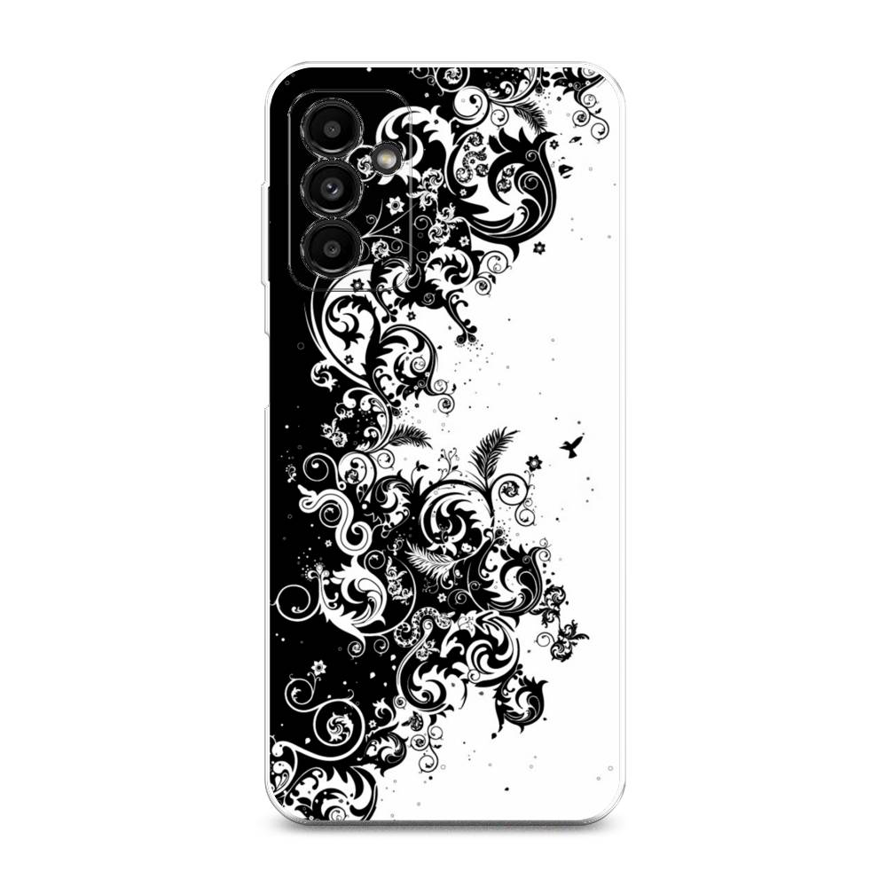 

Чехол на Samsung Galaxy A04s "Черно белый узор", Белый;черный;серый, 2106450-3