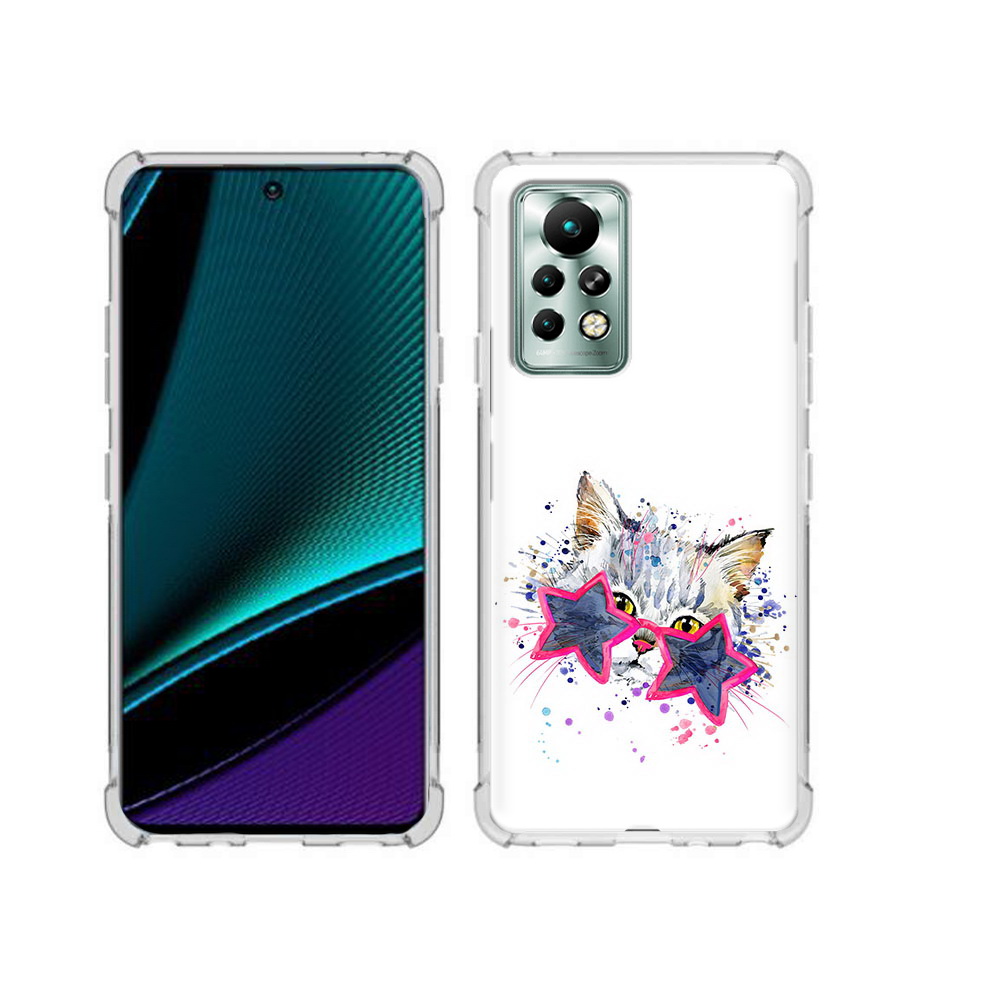 

Чехол MyPads Tocco для Infinix Note 11 Pro звездные очки, Прозрачный, Tocco
