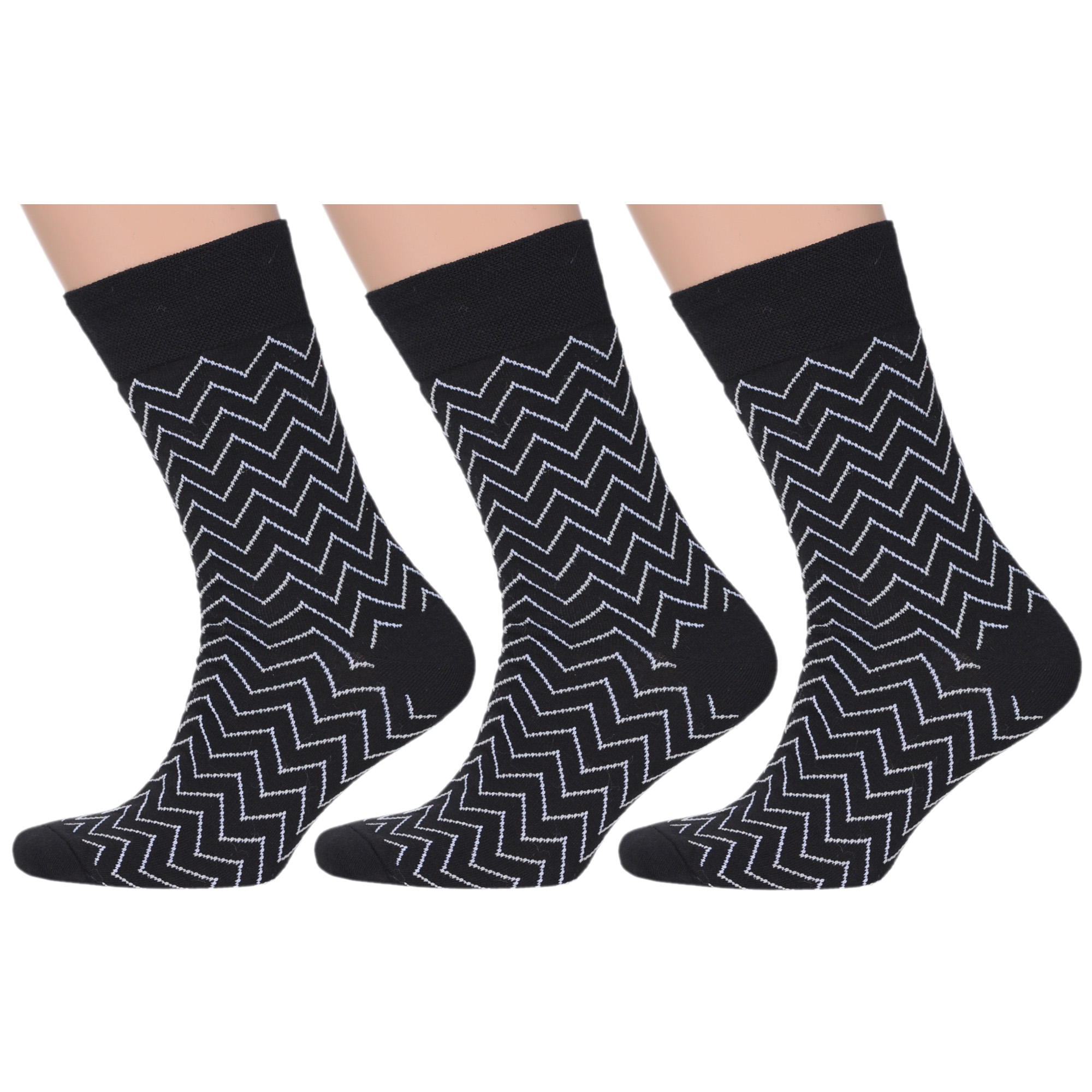

Комплект носков мужских MoscowSocksClub msk3-М30 черных 25, Черный, msk3-М30
