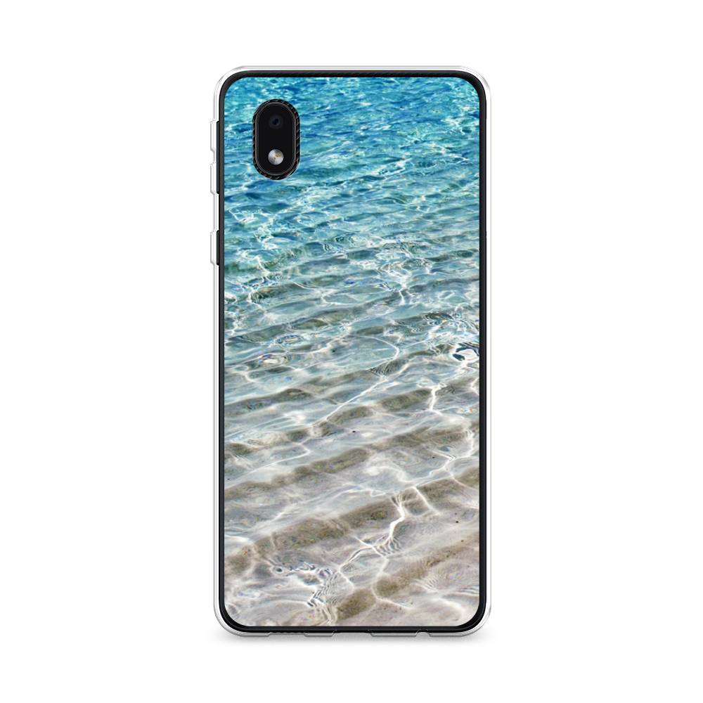 

Чехол Awog на Samsung Galaxy A01 Core / Самсунг A01 Core "Волны 10", Голубой, 2101250-4