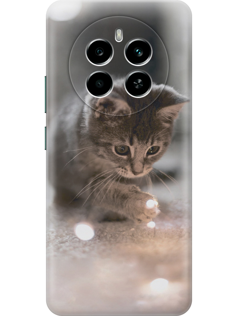 

Силиконовый чехол на Realme 13 4G с принтом "Котенок и свет", Прозрачный;белый;коричневый;серый, 784807311