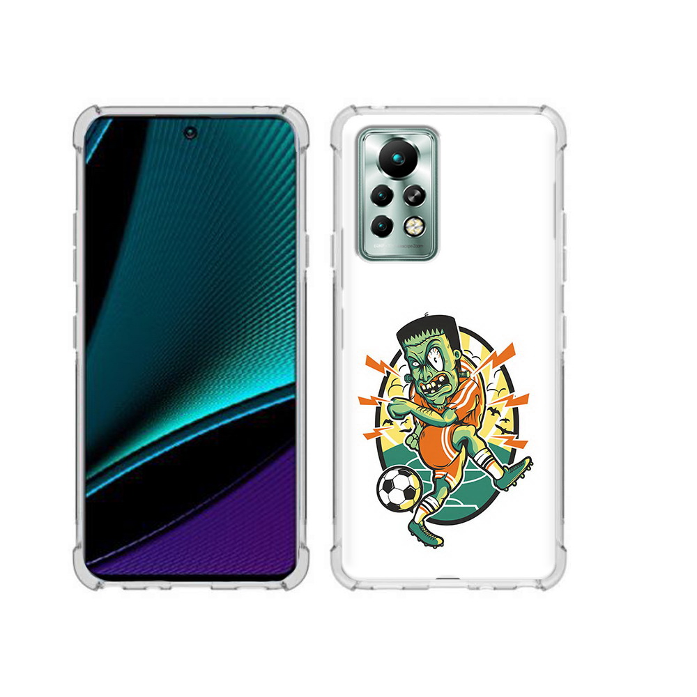 

Чехол MyPads Tocco для Infinix Note 11 Pro зомби футболист, Прозрачный, Tocco