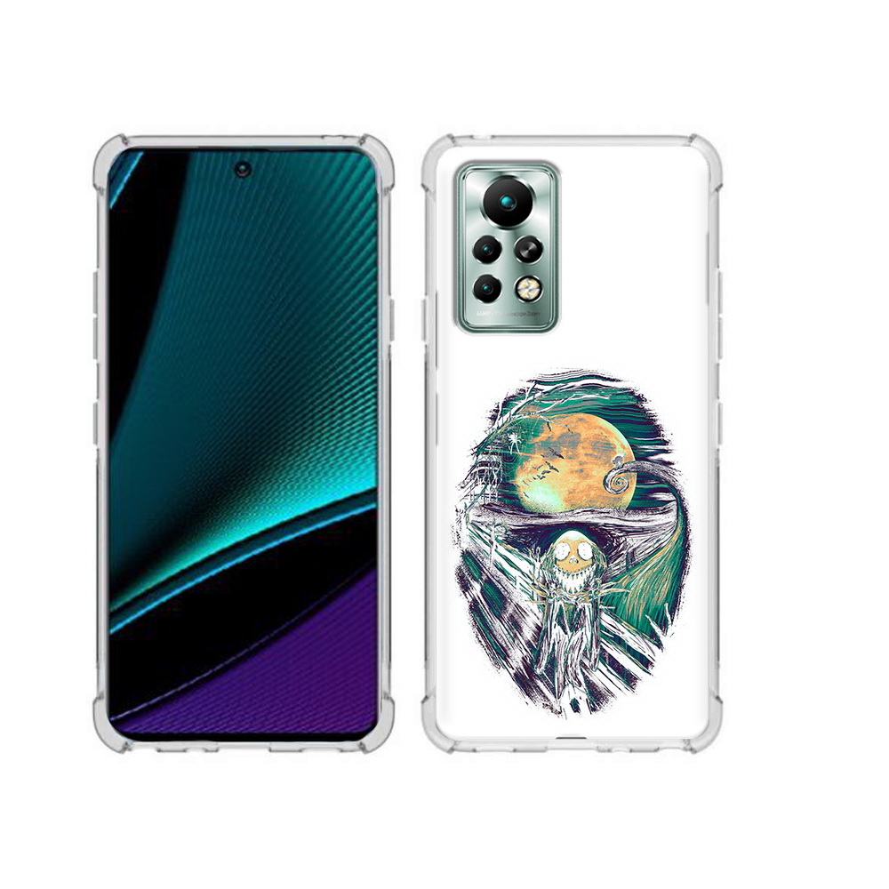 

Чехол MyPads Tocco для Infinix Note 11 Pro зубастое существо абстракция, Прозрачный, Tocco