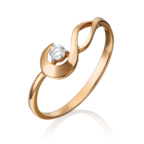 

Кольцо из золота р. 16 PLATINA jewelry 01-0817-00-101-1110-30, бриллиант, 01-0817-00-101-1110-30
