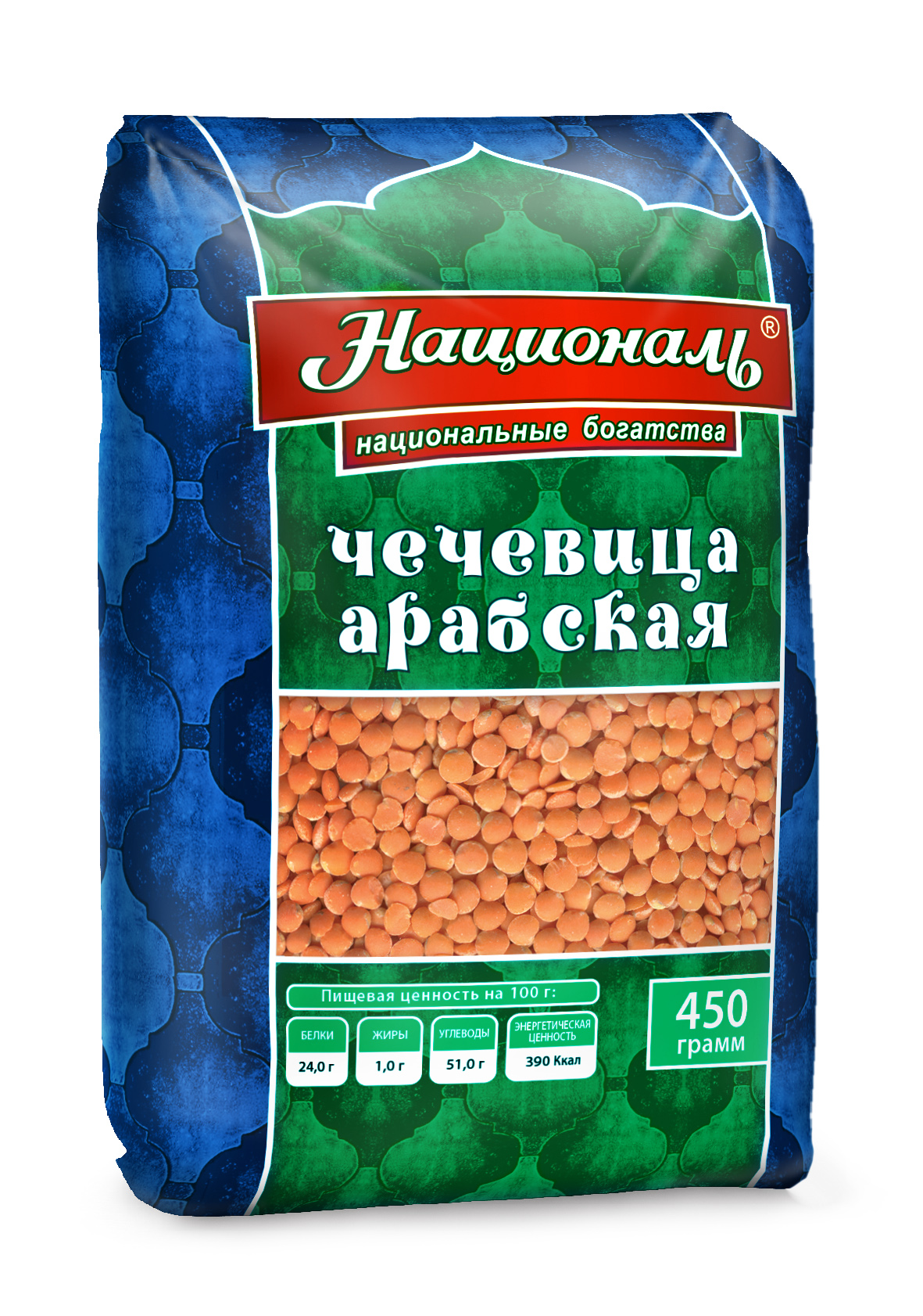 

Чечевица Арабская красная Националь шлифованная 450 г