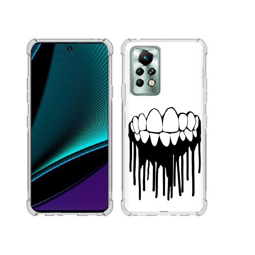 

Чехол MyPads Tocco для Infinix Note 11 Pro зубы, Прозрачный, Tocco