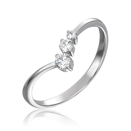 

Кольцо из золота р. 16 PLATINA jewelry 01-0828-00-101-1120-30, бриллиант, 01-0828-00-101-1120-30