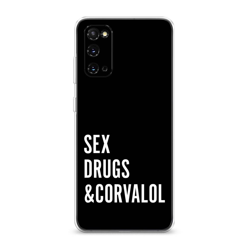 

Чехол на Samsung Galaxy S20 "Corvalol", Черный;серый;белый, 29250-6