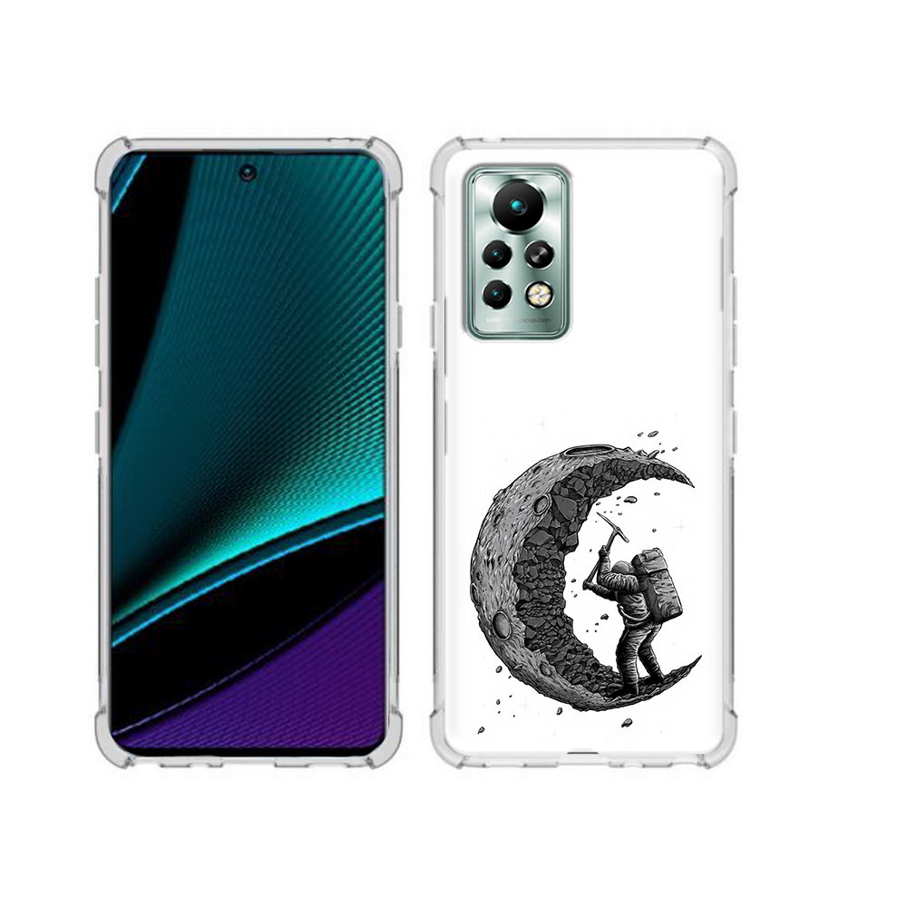 

Чехол MyPads Tocco для Infinix Note 11 Pro камненная луна, Прозрачный, Tocco