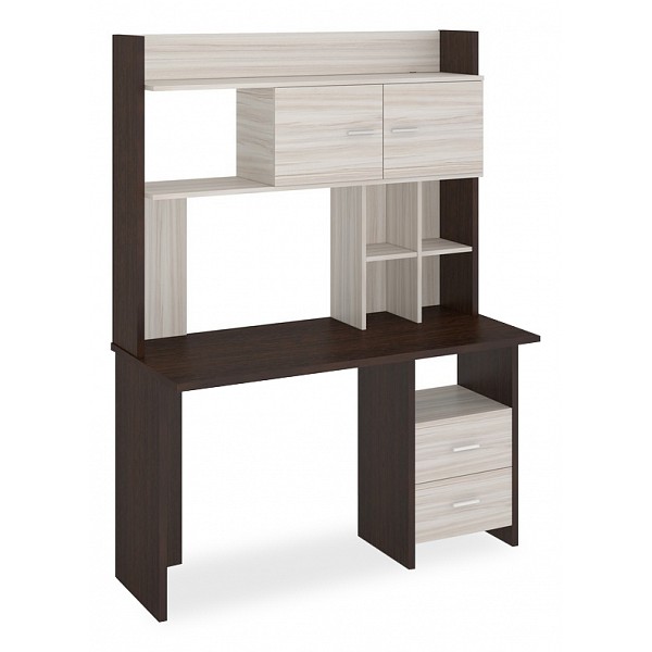 

Стол компьютерный Merdes Домино Lite СКЛ-Прям130Р+НКЛХ-130 венге/карамель