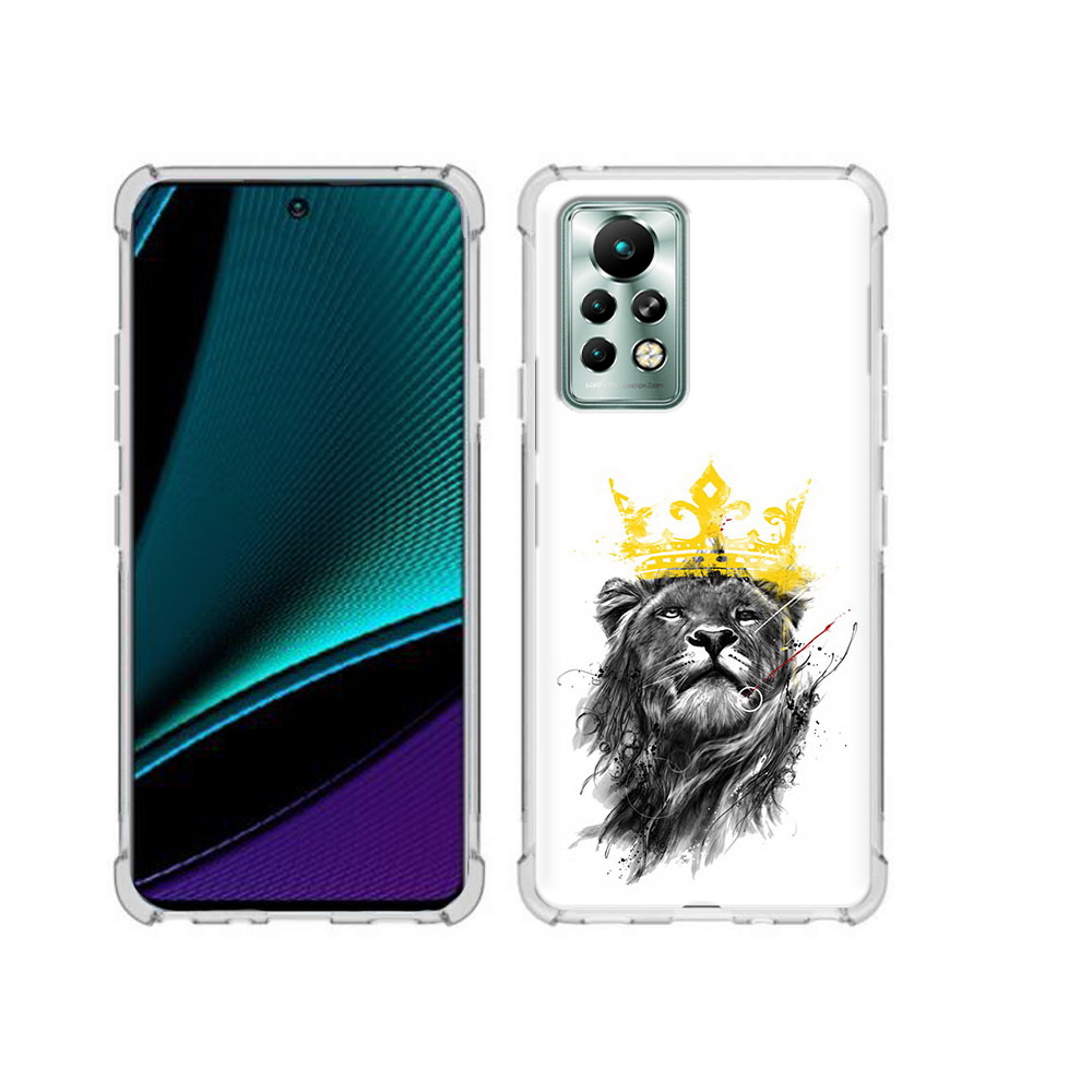 

Чехол MyPads Tocco для Infinix Note 11 Pro король-лев, Прозрачный, Tocco