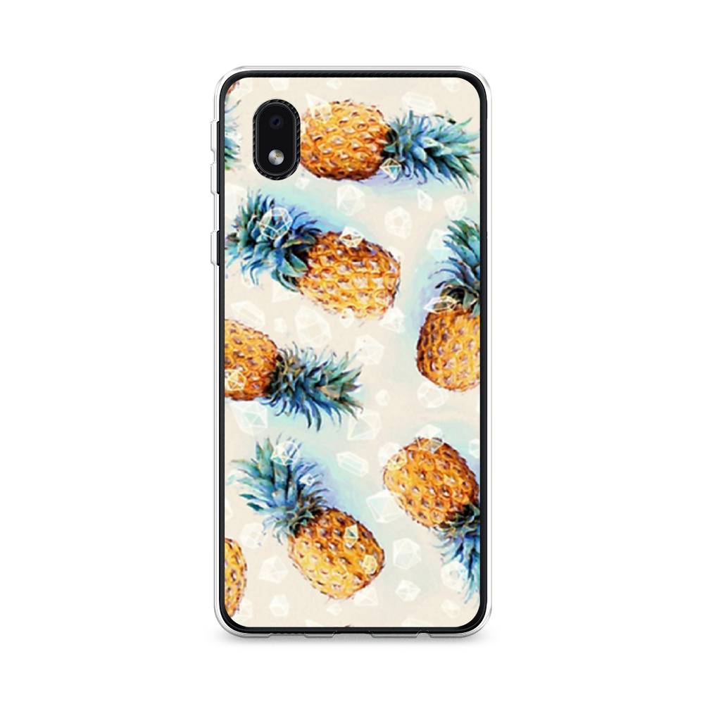 

Чехол Awog на Samsung Galaxy A01 Core / Самсунг A01 Core "Ананасы", Бежевый, 2101250-3