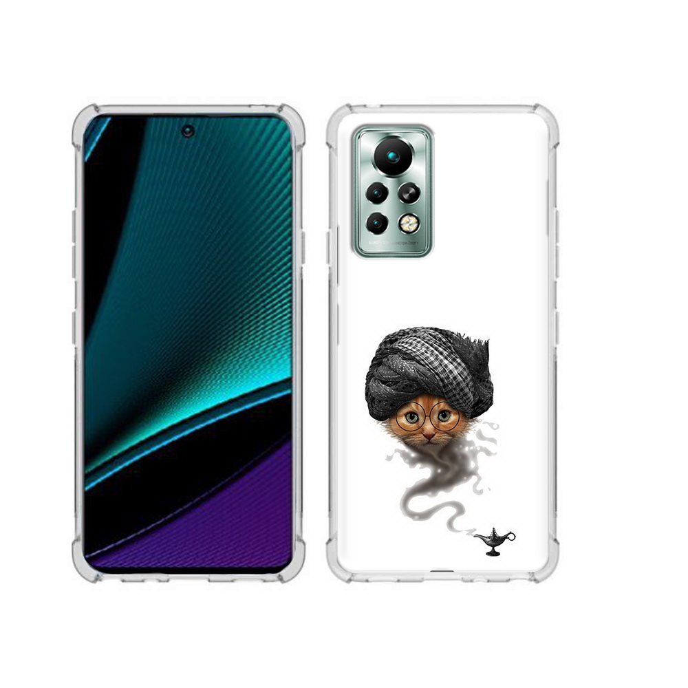 

Чехол MyPads Tocco для Infinix Note 11 Pro кот джин, Прозрачный, Tocco