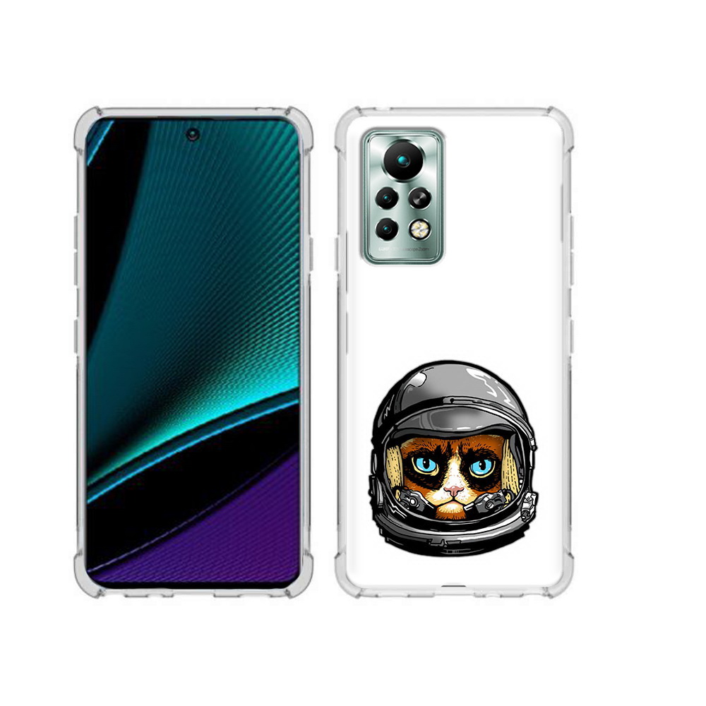 

Чехол MyPads Tocco для Infinix Note 11 Pro кот космонавт, Прозрачный, Tocco