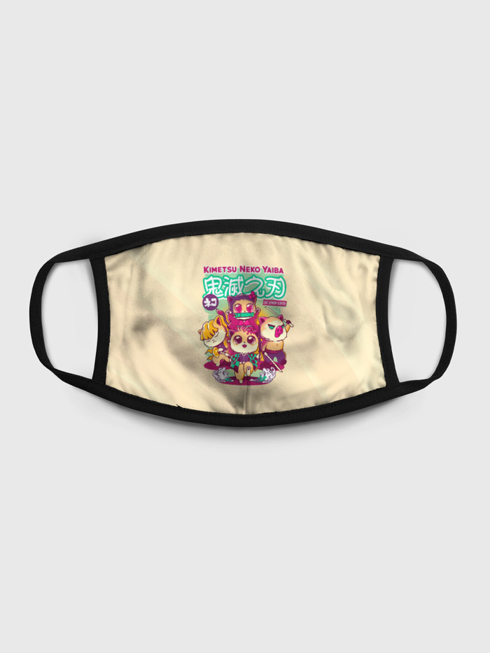 

Многоразовая маска унисекс Burnettie Kimetsu Neko Yaiba, Разноцветный, Kimetsu Neko Yaiba