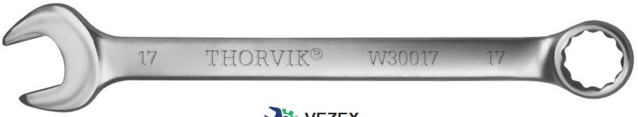 THORVIK W30023 Ключ гаечный комбинированный серии ARC, 23 мм гаечный ключ зубр профессионал 27074 17 комбинированный трещоточный 17 мм