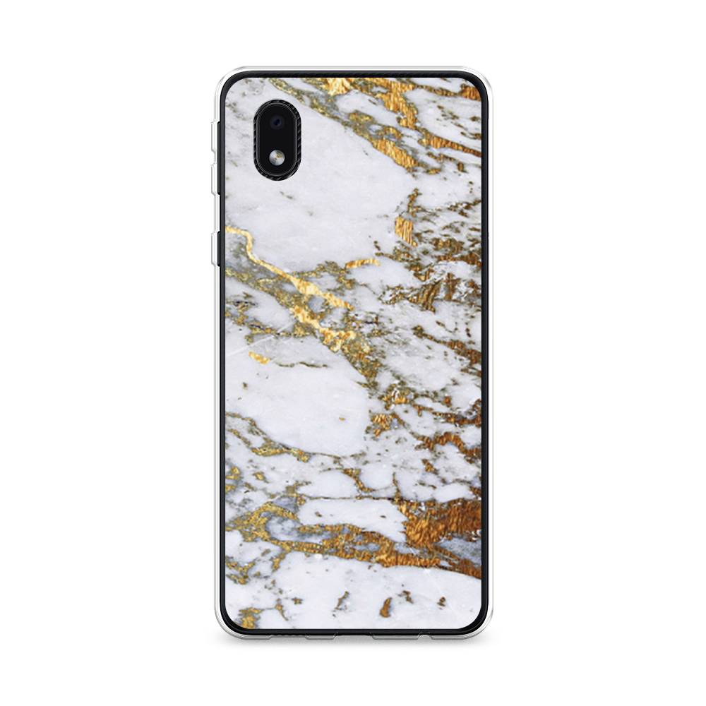 фото Чехол awog "белый мрамор" для samsung galaxy a01 core