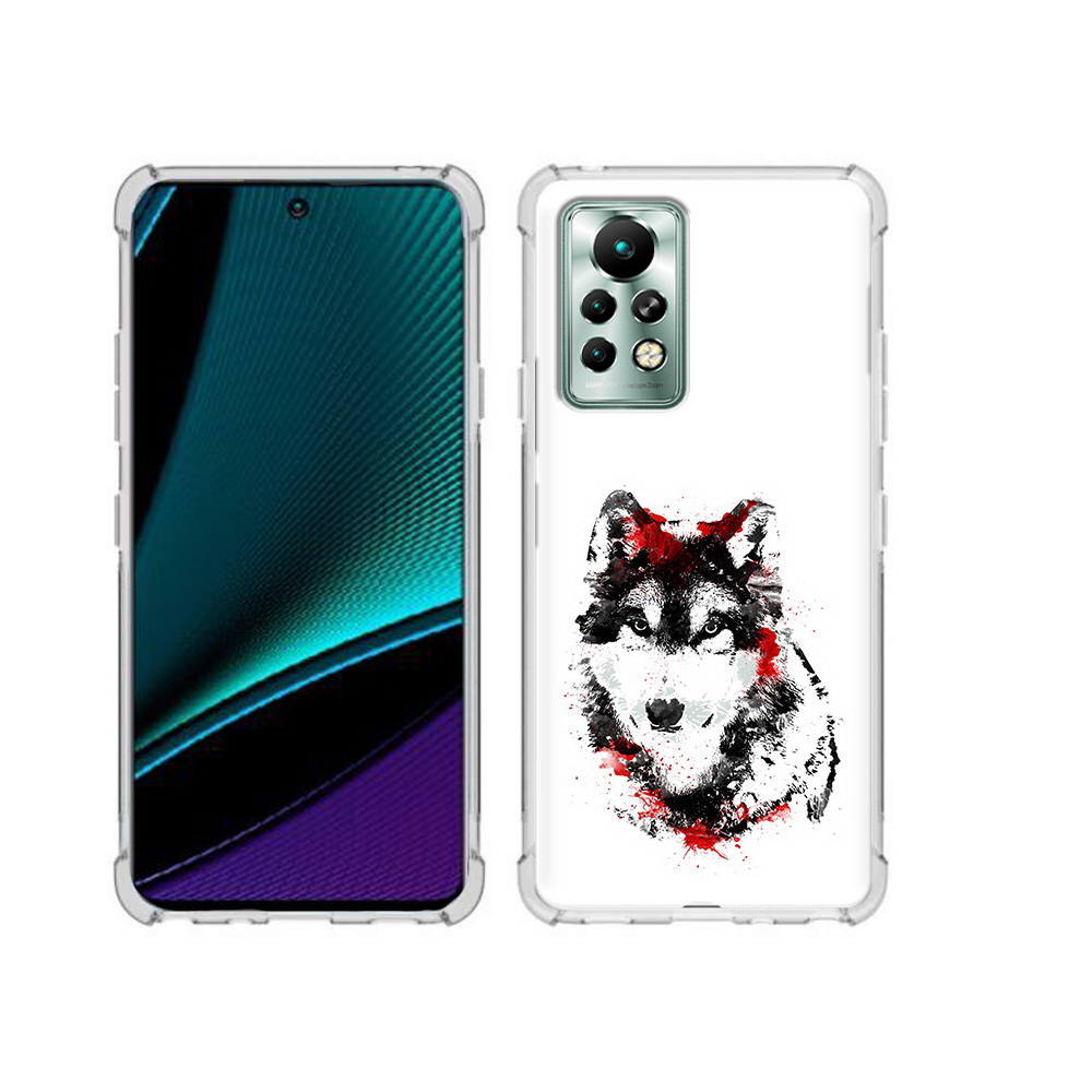 

Чехол MyPads Tocco для Infinix Note 11 Pro кровавый волк, Прозрачный, Tocco