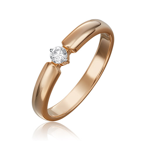 

Кольцо из красного золота с бриллиантом р. 17,5 PLATINA jewelry 01-0857-00-101-1110-30, 01-0857-00-101-1110-30